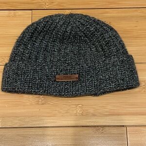 Polo by Ralph Lauren Charcoal Knit Hat